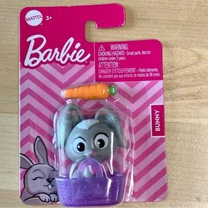 BARBIE Pet Animal Accessories with Tote Set Bunny Rabbit NWT